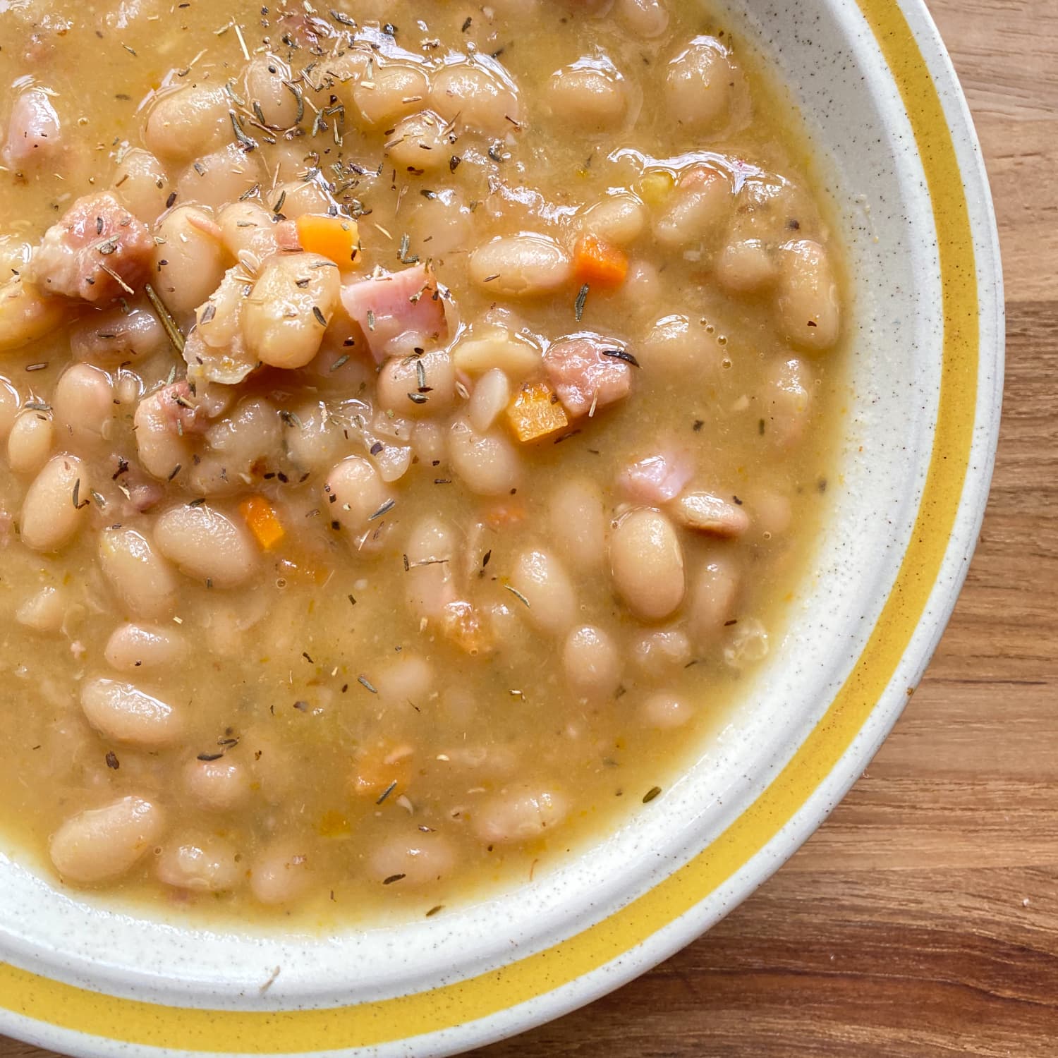 ham bone bean soup stove top